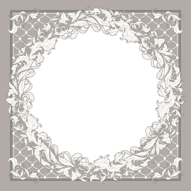 美丽的开放式框架风格化的叶子图片下载