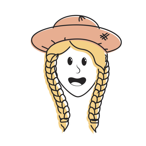 漂亮的女人戴着帽子图片下载