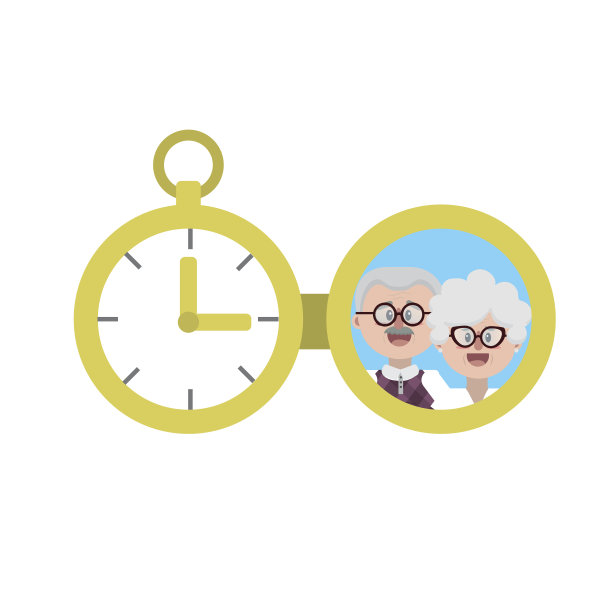 带有全家福的口袋时钟图片下载