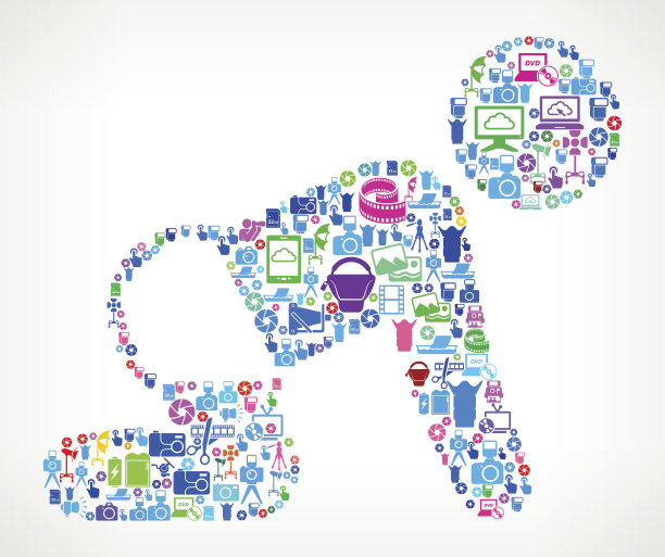 婴儿摄影相机摄影矢量插图图片下载