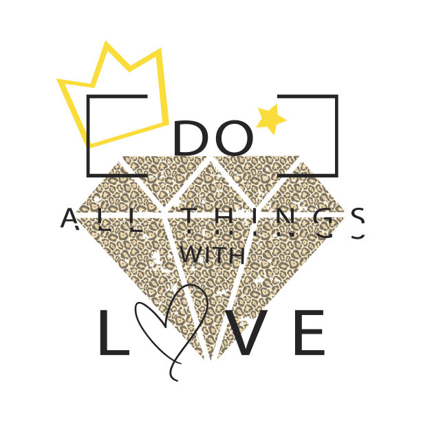 时尚标语图案t恤矢量印花设计图片下载