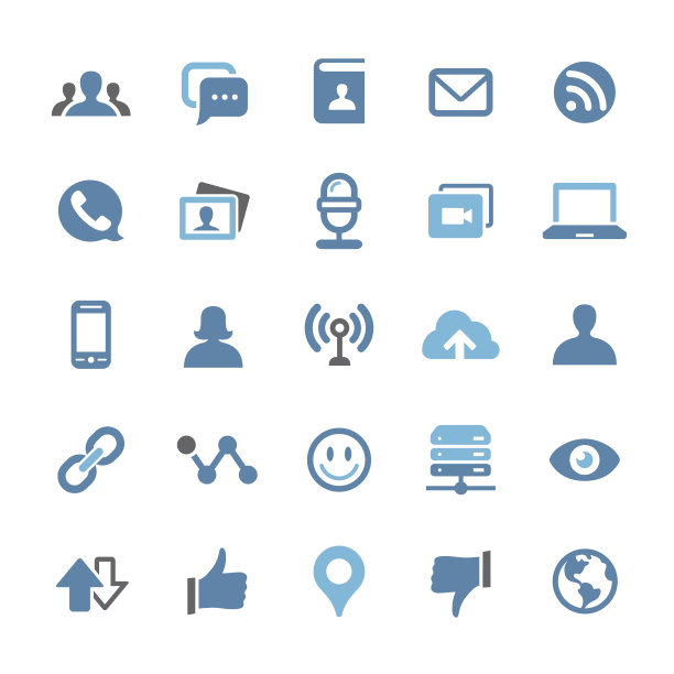 互联网媒体图标-合格系列图片下载