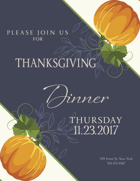 秋季感恩节背景模板图片下载