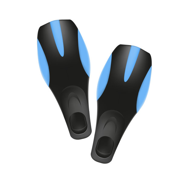 潜水或游泳的脚蹼图片下载