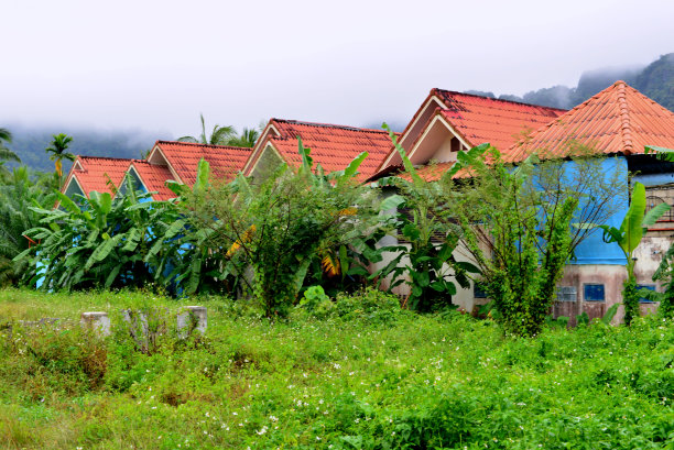 泰国甲米省的两层热带小房子图片下载