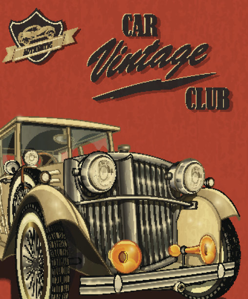 老式汽车俱乐部图片下载