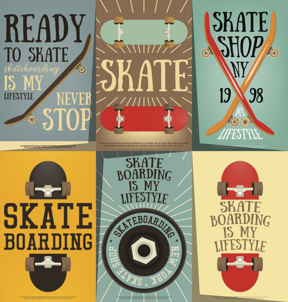 滑板的海报组图片下载