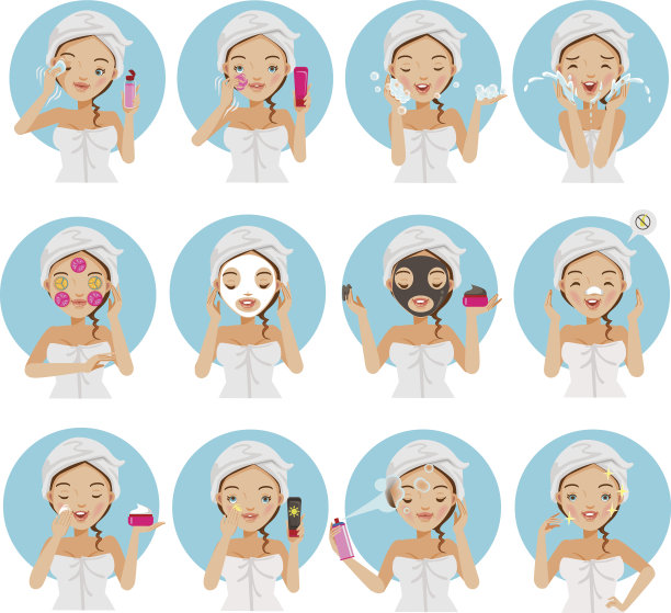 护肤矢量图素材ID：307479366