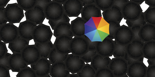 开伞的无缝接缝图片下载