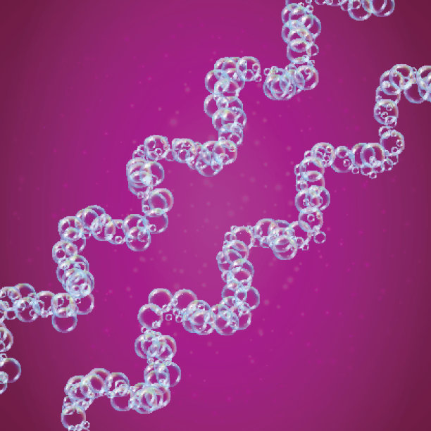 洗发水泡沫与彩色逼真的泡沫图片下载