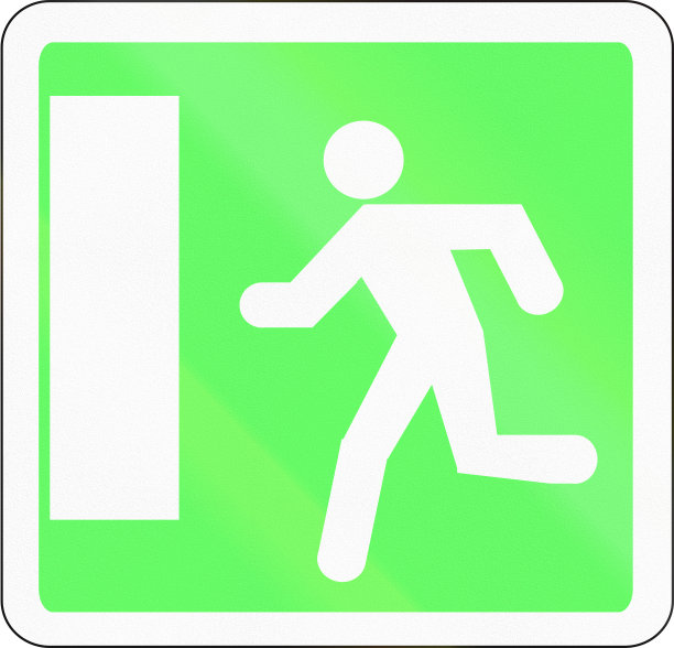 法语指示路标-紧急出口标志图片下载