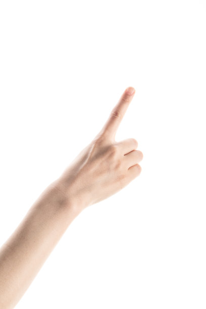 女人的手抚摸着，指着什么东西图片下载