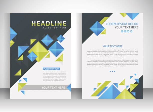 宣传册设计A4模板。矢量插图。商业宣传册图片设计处。杂志封面。图片下载