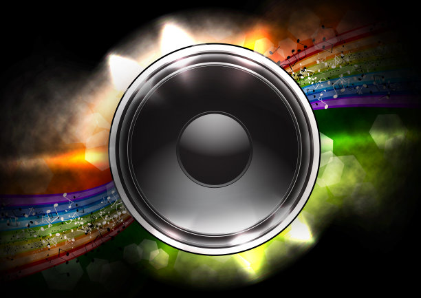 全彩背景扬声器图片下载
