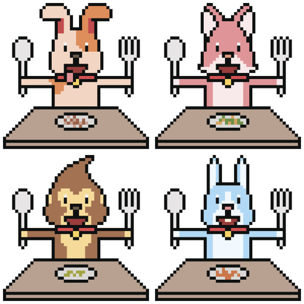 矢量像素艺术卡通集图片下载