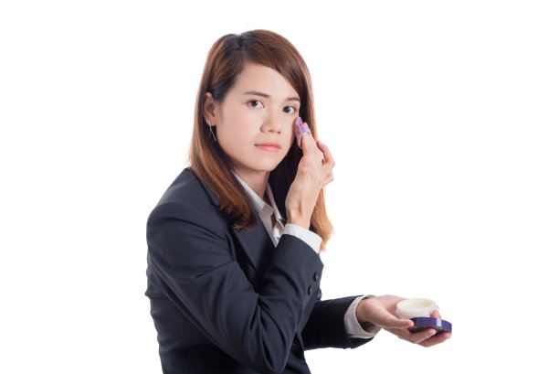 漂亮的女商人在化妆图片下载