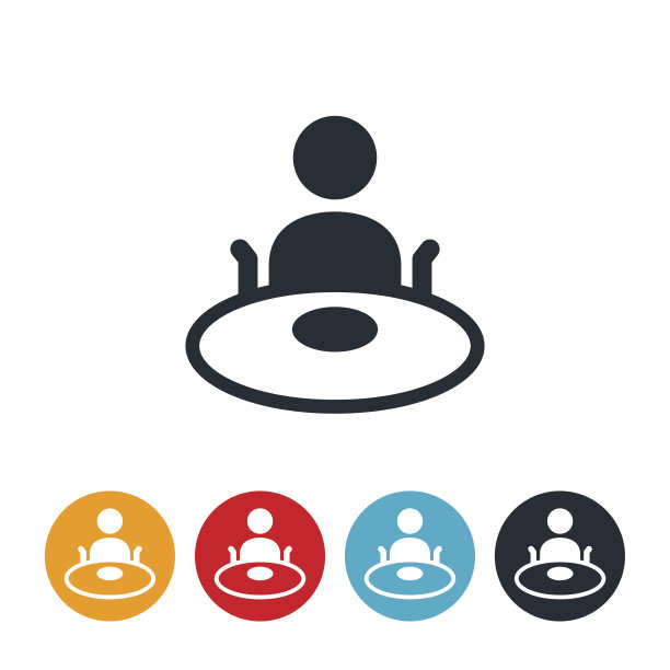 轮椅上的人吃饭图标图片下载