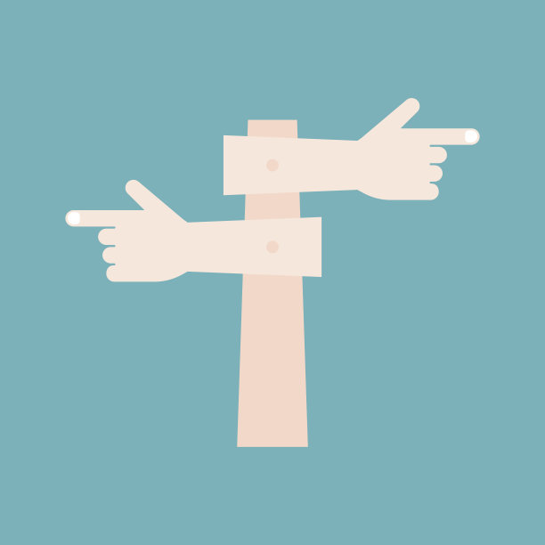 手指点指示牌图片下载