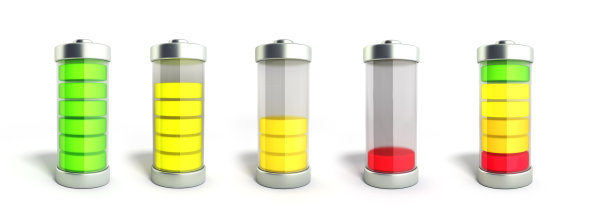 3D插图电池图像剪辑路径没有阴影图片下载