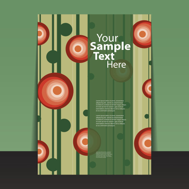 花卉宣传册设计模板图片下载