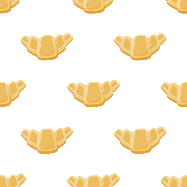 可颂无缝矢量模式图片下载