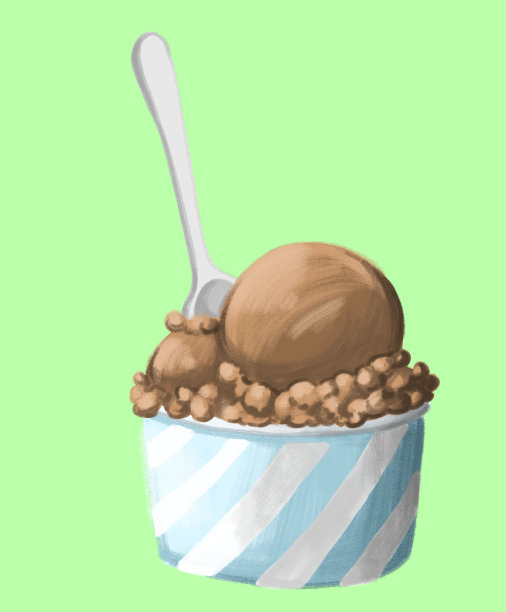 巧克力冰淇淋治疗图片下载