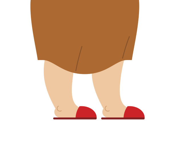 奶奶的腿上穿着拖鞋。一个孤立的老妇人的脚图片下载