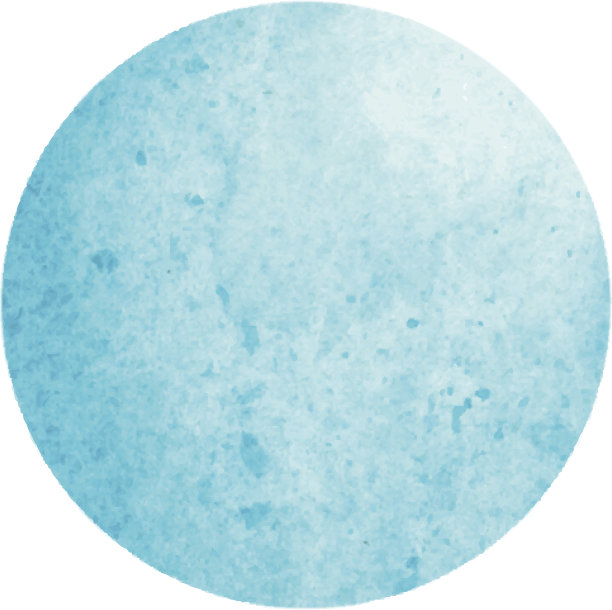 矢量圆设计元素与水彩纹理在蓝色图片下载