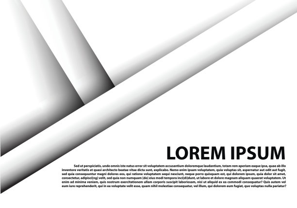 抽象的白纸重叠阴影与空白的文本空间设计现代背景矢量插图。图片下载