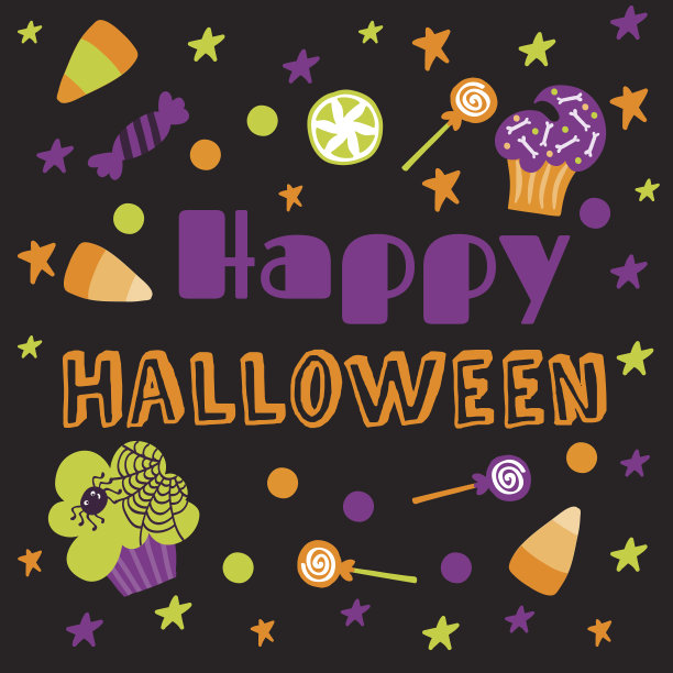 设置万圣节印刷卡片图片下载