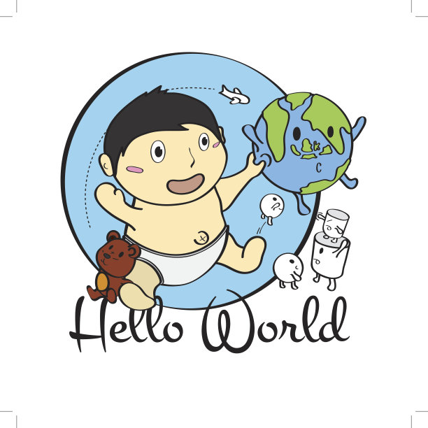 Hello world男孩版图片下载