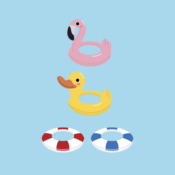 可爱的游泳圈图片下载