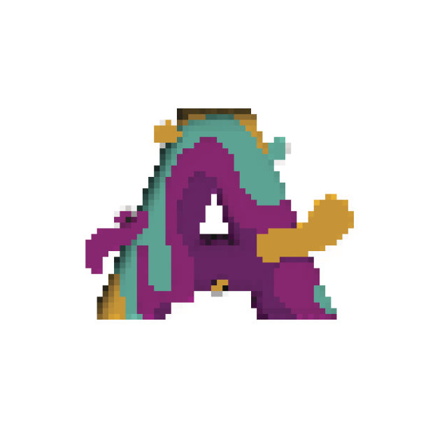 剪纸字母A.逼真的3D多层剪纸孤立的白色背景图片下载