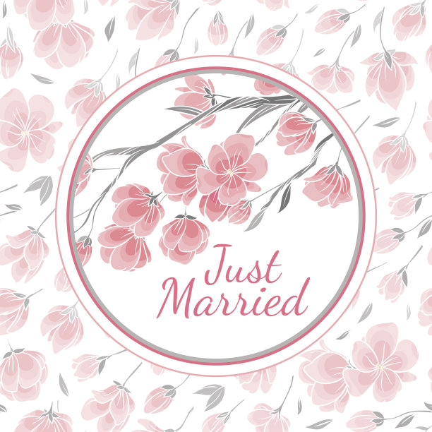 模板贺卡与矢量图片的樱花图片下载