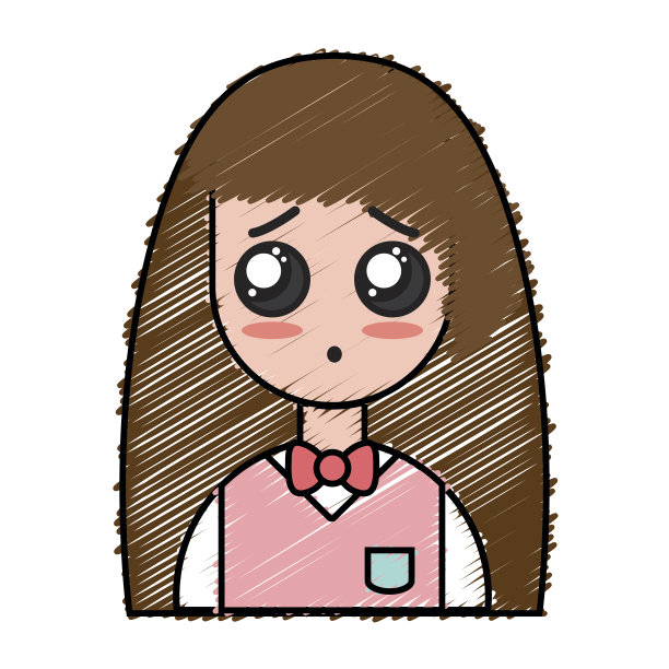 发型和制服的美女图片下载