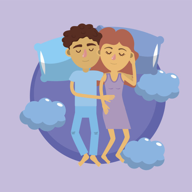 夫妻睡在一起，做好梦图片下载