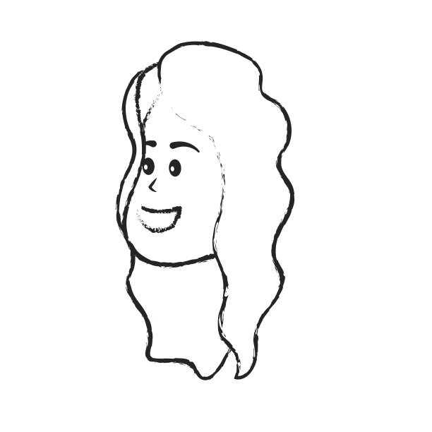 人物头像女人的脸与发型设计图片下载