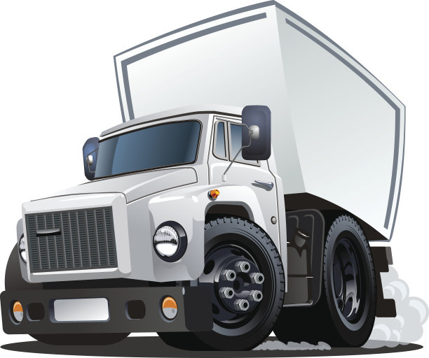 卡通快递或货车图片下载