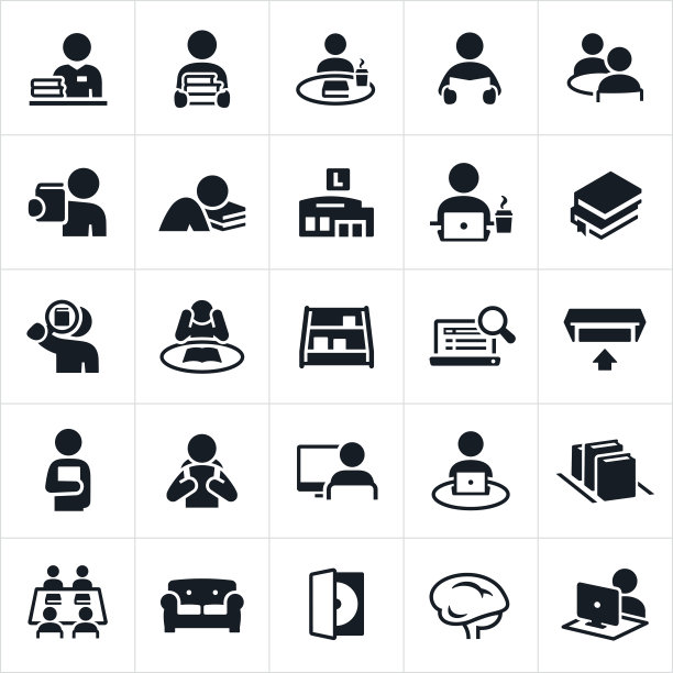 图书馆的图标图片下载