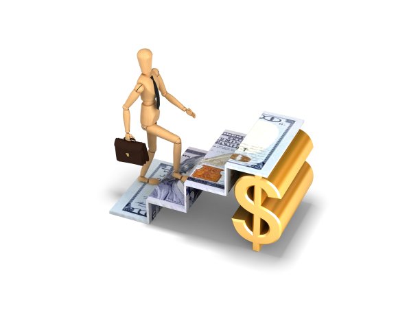 商人爬美元的阶梯图片下载