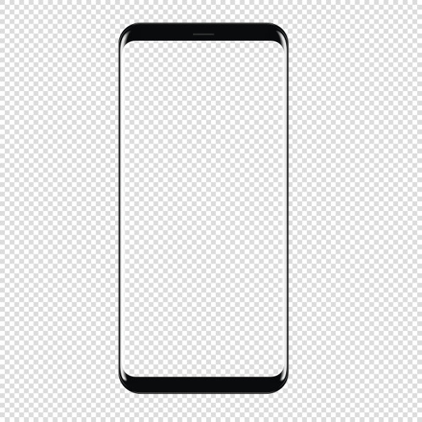 智能手机矢量绘制孤立透明背景图片下载