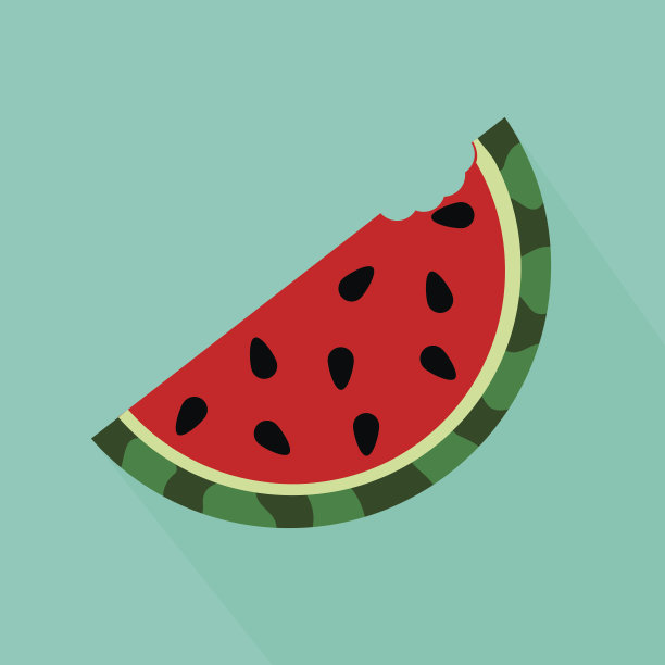 西瓜咬断图片下载