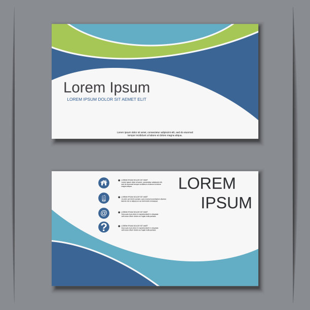 商务拜访卡矢量模板图片下载