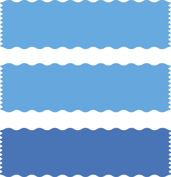 蓝色横幅丝带图标上的白色背景。横幅丝带标志。平面设计风格。图片下载