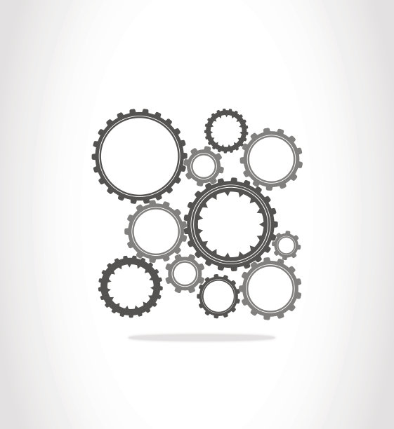 灰色和深灰色的齿轮图片下载