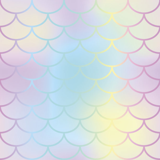 鱼鳞无缝图案。美人鱼矢量背景海滩派对或夏季婚礼设计。图片下载