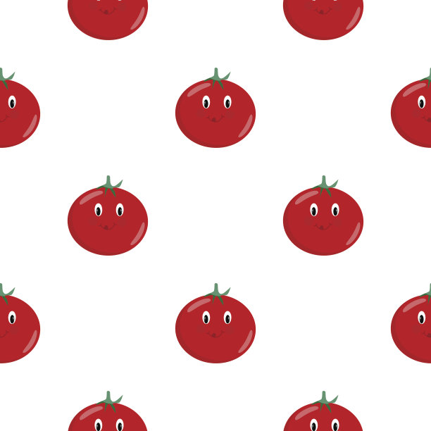 开朗的番茄无缝模式向量图片下载