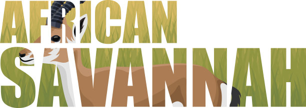 矢量波斯羚羊黑斑羚插图图片下载