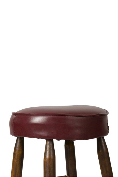 特写的旧垫酒吧凳图片下载