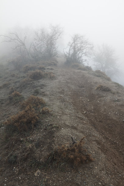 云层中的小径图片下载